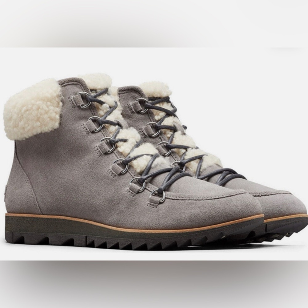 Sorel Women’s Harlow Lace Cozy Suede Boots Size 8